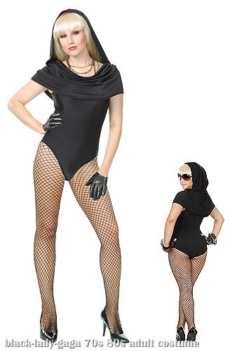 Lady G Hooded Leotard Costume - Click Image to Close