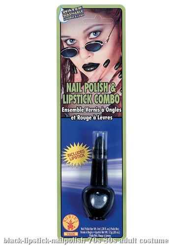 Black Lipstick and Nailpolish - Click Image to Close