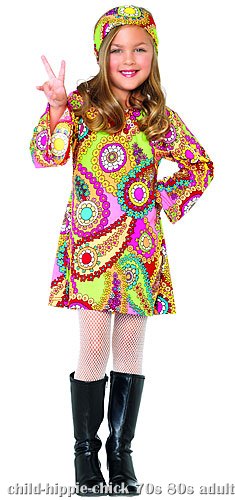 Child Hippie Chick Costume - Click Image to Close