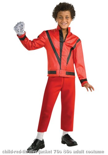 Child Red Thriller Jacket - Click Image to Close