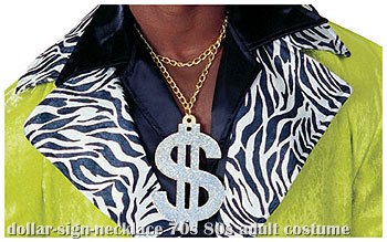 Dollar Sign Necklace - Click Image to Close