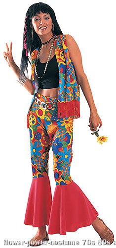 Womens Flower Power Costume - Click Image to Close
