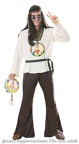 Adult Groovy Hippie Costume - Click Image to Close