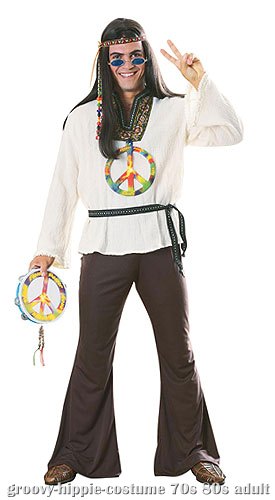 Adult Groovy Hippie Costume