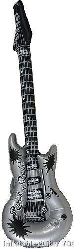 Silver Inflatable Guitar