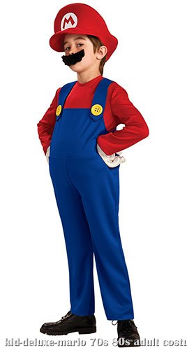 Child Deluxe Mario Costume - Click Image to Close