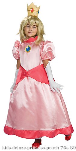 Kids Deluxe Princess Peach Costume - Click Image to Close