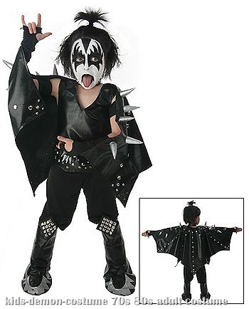 Kids Demon KISS Costume - Click Image to Close