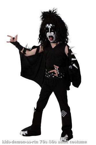 Kids Screenprint KISS Demon Costume - Click Image to Close