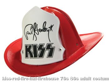 KISS Fire Hat - Paul Stanley Firehouse - Click Image to Close