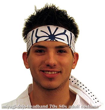 Karate Kid Miyagi Dojo Headband - Click Image to Close