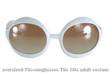 White 70s Sunglasses