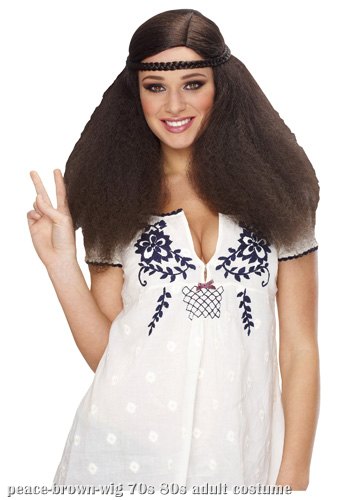 Womens Peace Brown Wig - Click Image to Close