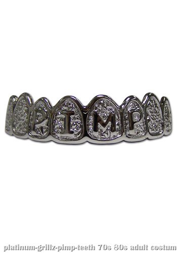 Platinum Grillz Pimp Teeth - Click Image to Close