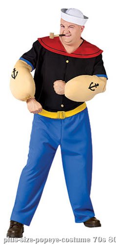 Plus Size Popeye Costume - Click Image to Close