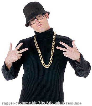 Old School Rapper Costume Kit - Click Image to Close