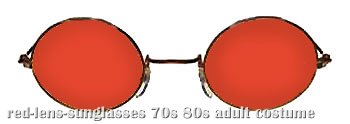 Red Lens Sunglasses - Click Image to Close