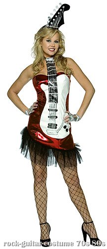 Sexy Rock Guitar Costume - Click Image to Close