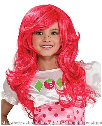 Kids Strawberry Shortcake Wig - Click Image to Close