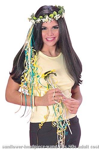 Sunflower Headpiece and Wand - Click Image to Close