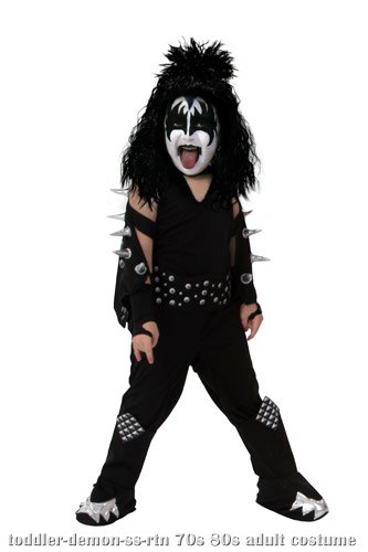 Toddler Screenprint KISS Demon Costume - Click Image to Close