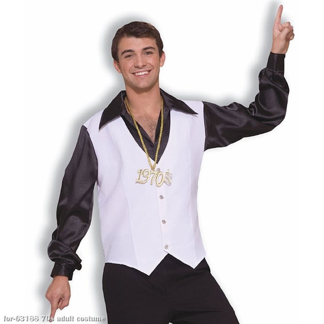 Disco Stud Shirt with Vest - Click Image to Close