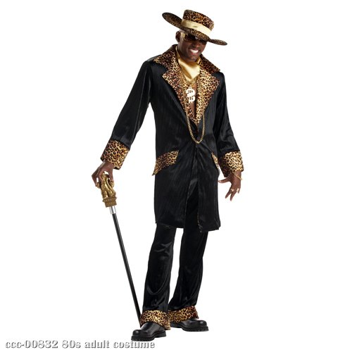 Supa Mac Daddy Pimp Adult Costume - Click Image to Close