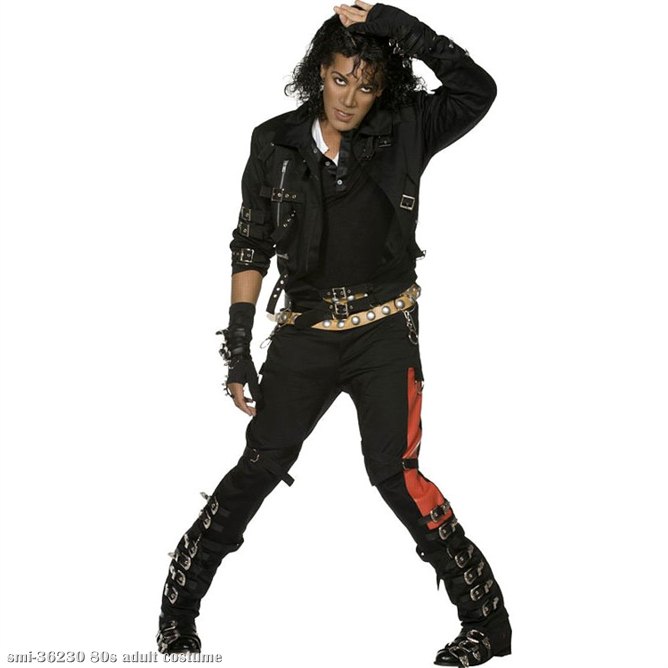 Michael Jackson Bad Adult Costume - Click Image to Close