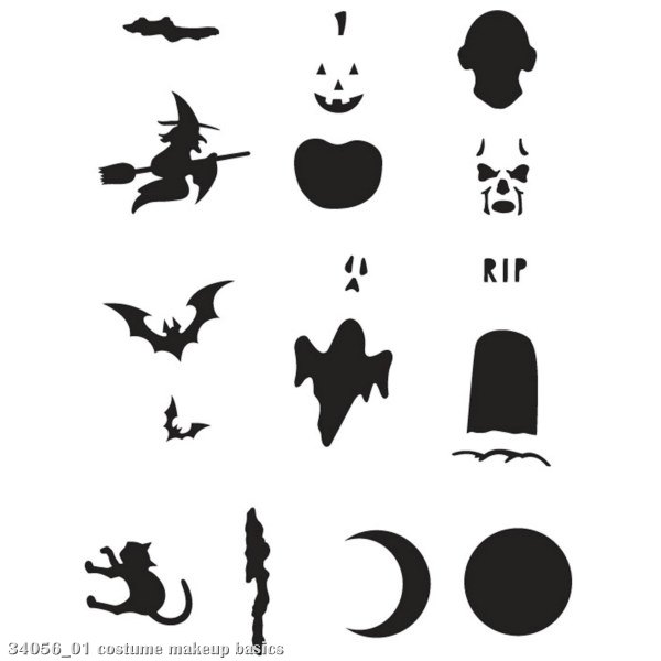 Halloween Stenciling and Face Painting Kit