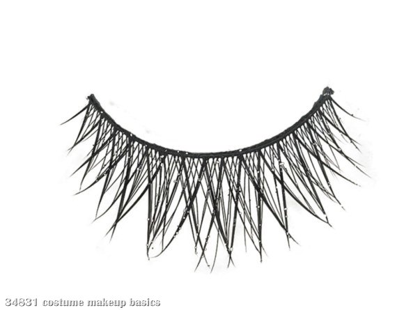 Cross Lashes with Glitter - Click Image to Close