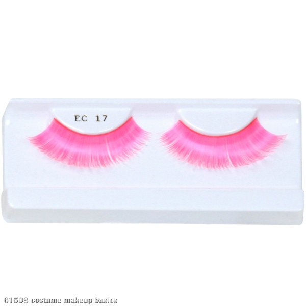 Pink Party Eyelashes with Case - Click Image to Close