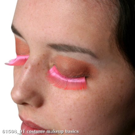 Pink Party Eyelashes with Case - Click Image to Close