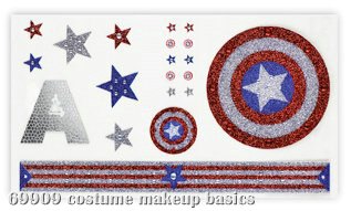 Captain America Girl Body Art - Click Image to Close