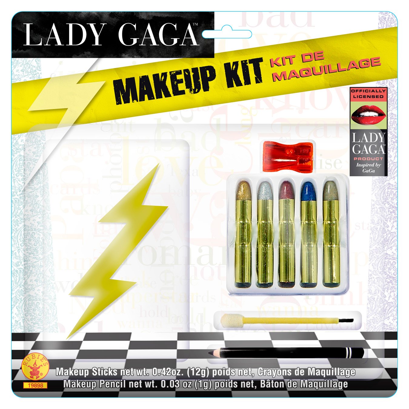 Lady Gaga Lightning Bolt Make-Up Kit - Click Image to Close