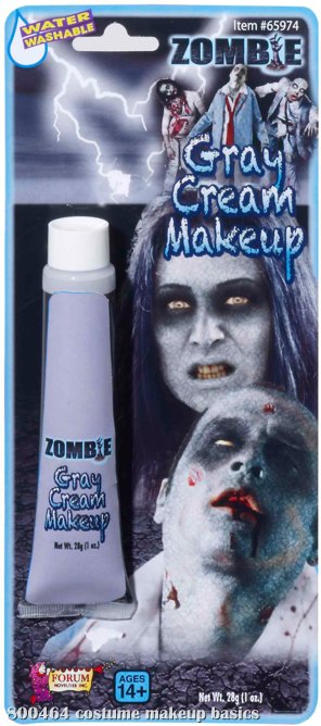 Zombie Grey Makeup Tube - Click Image to Close