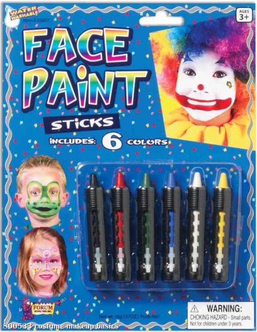 Face Paint Sticks Pack of 6 - Click Image to Close