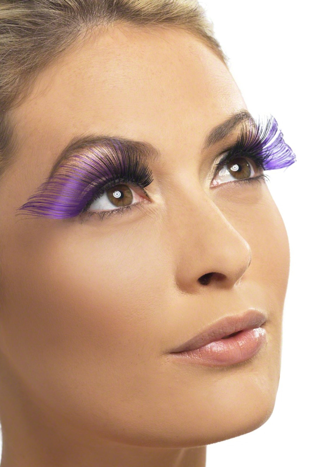 Very Long Purple Eyelashes - Click Image to Close