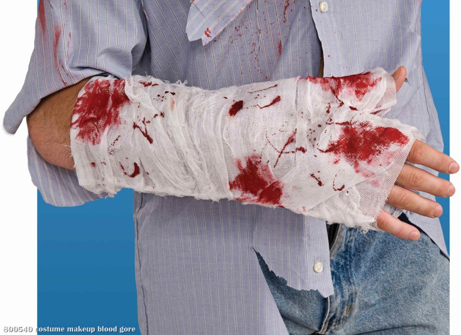 Bloody Arm Bandage Adult - Click Image to Close