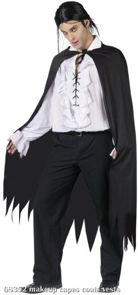 Sawtooth (Black) Adult Cape - Click Image to Close