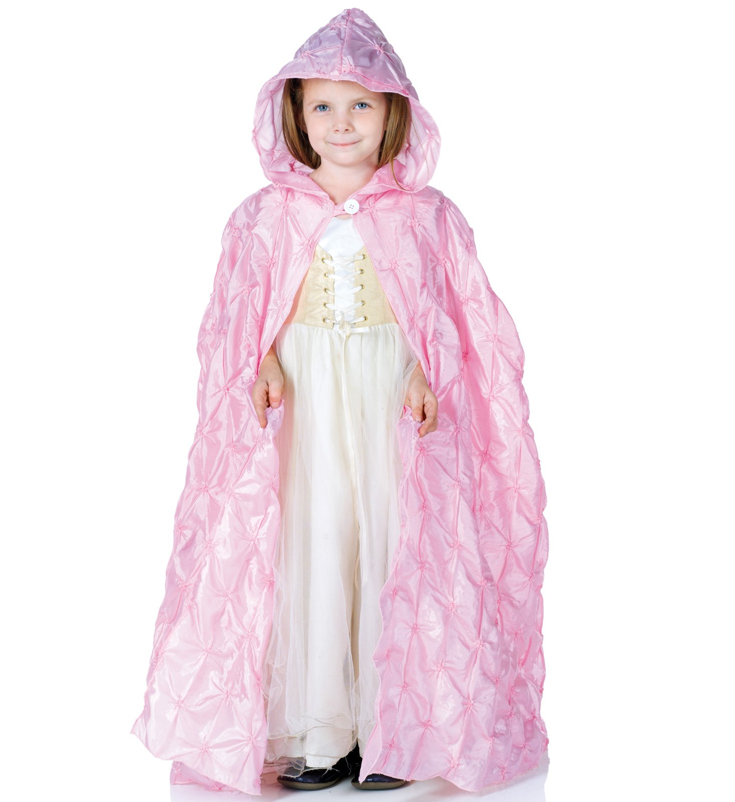 Pink Pintuck Cape (Child) - Click Image to Close