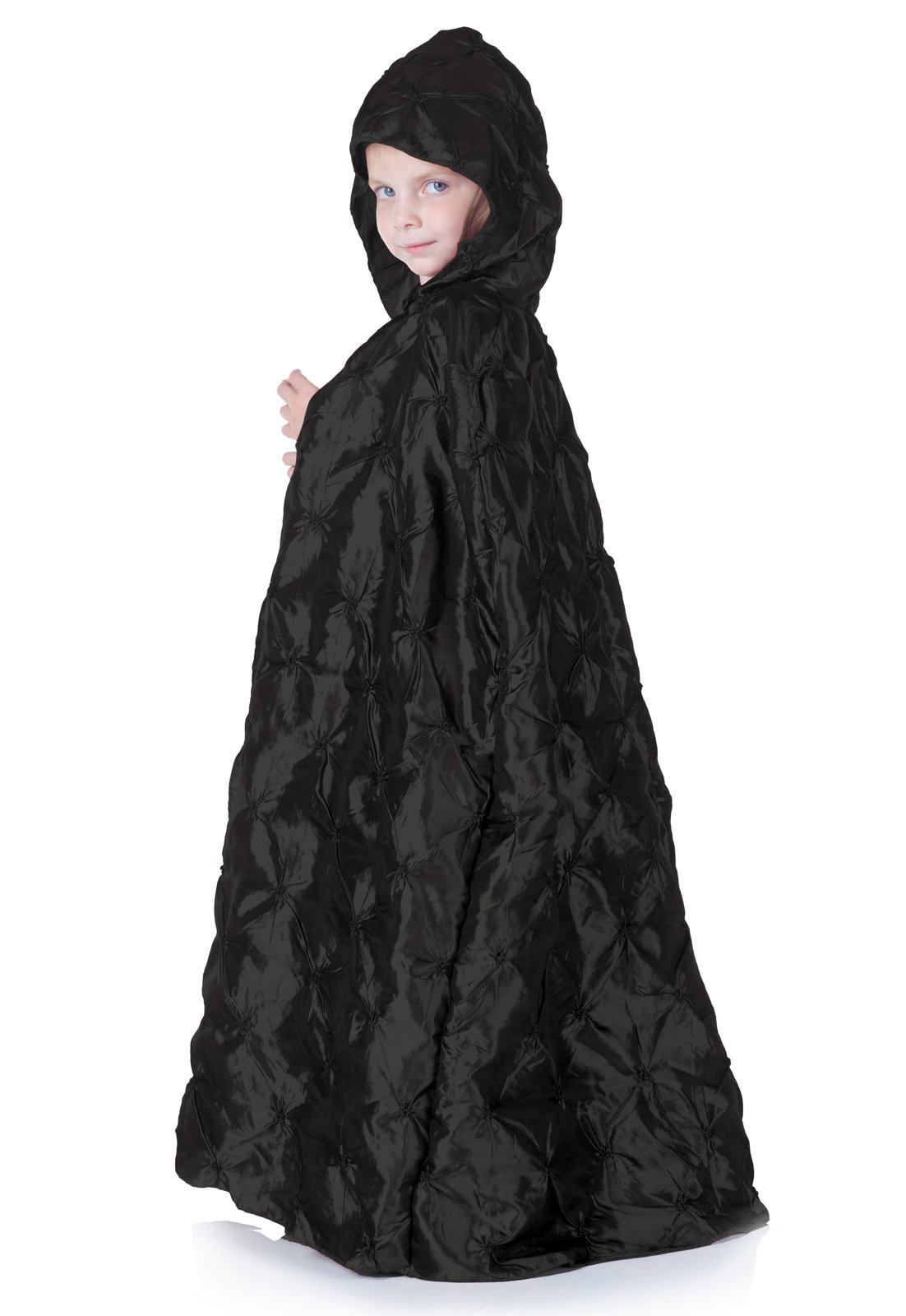 Black Pintuck Cape (Child) - Click Image to Close