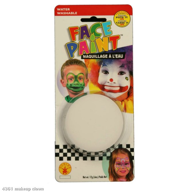 Clown White Face Paint - Click Image to Close