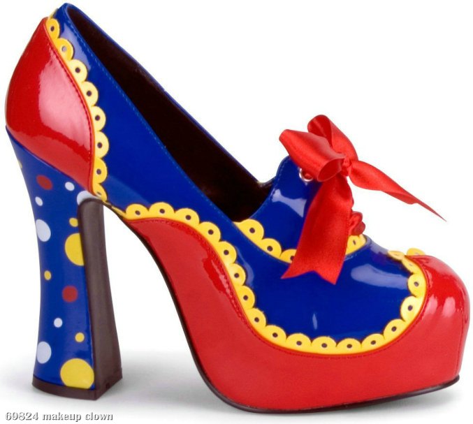 Clown Heels Adult - Click Image to Close