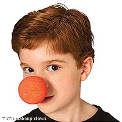 Red Sponge Clown Nose - Click Image to Close