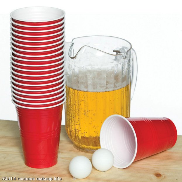 Beer Pong Deluxe Costume Kit - Click Image to Close