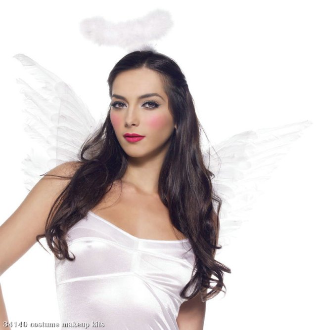 White Deluxe Feather Angel Accessory Kit