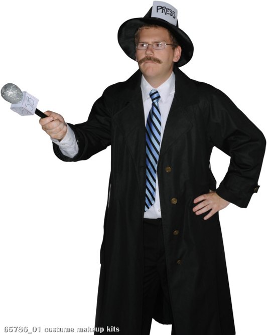 Reporter Adult Costume Kit - Click Image to Close