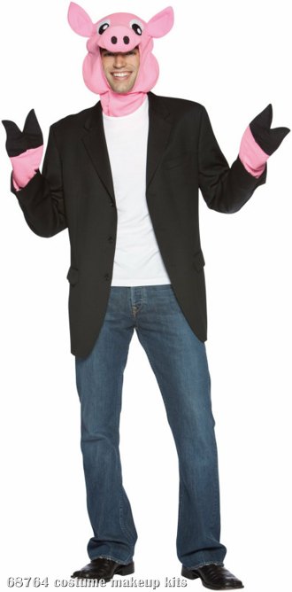 Pig Adult Costume Kit - Click Image to Close