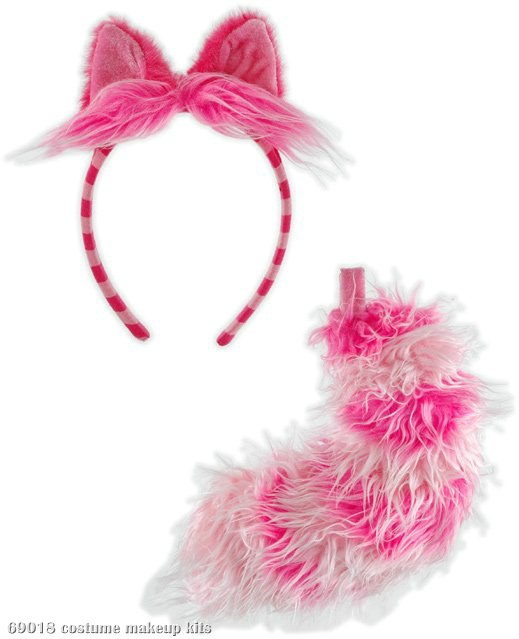 Disney - Cheshire Cat Ears and Tail Set Adult - Click Image to Close