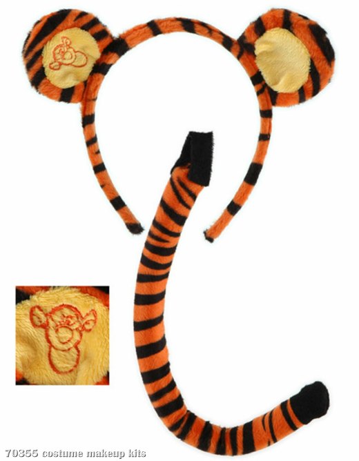 Winnie the Pooh Tigger Ears and Tail Child - Click Image to Close